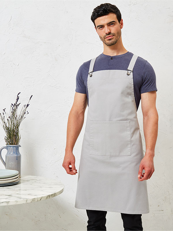 Ποδιά Ολόσωμη με Χιαστί Πλάτη PREMIER Barista με εκτύπωση